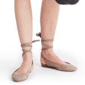 Madewell Ankle Wrap Ballet Flats